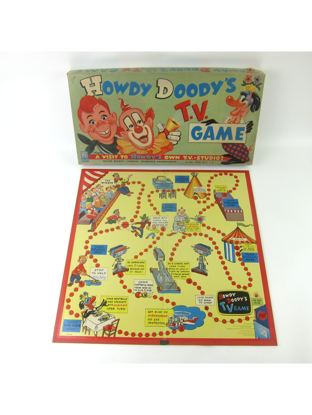Vintage Howdy Doody's T.V. Game Board Game 1950's Milton Bradley Complete in Box